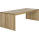 Viga 94.5 X 39.5 inch Natural Outdoor Dining Table
